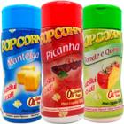 Combo 3 Temperos Pipoca Popcorn Sabores Manteiga, Picanha E - Flavored Popcorn