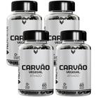 Combo 4 Carvão Vegetal Ativado Veli Nutrition 240 Cápsulas