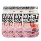 Combo 4 Whey Gourmet Fn Forbis 907G - Morango