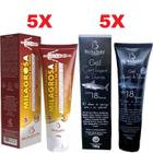 Combo 5 Pomada Milagrosa + 5 Gel Cartilagem de Tubarão 150g