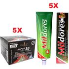 Combo 5 Super Gel 30 Ervas 250g + 5 Pomada Mil Dores 100g