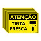 Combo 6 Placas De Sinalização Atenção Tinta Fresca 30x20 Ecom IA - SA93 F9e