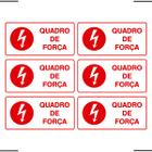 Combo 6 Placas De Sinalização Quadro De Força 20x10 Ekomunike - X-742 F9e