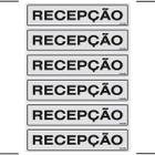 Combo 6 Placas De Sinalização Recepção 30x7 Ekomunike - B-503 F9e