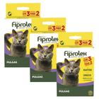 Combo 9 Pipetas 0,5ml Fiprolex Ceva Para Gatos Antipulgas