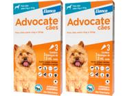 Combo Advocate Cão 1ml 4 a 10kg - 3 Pipetas - 2 Unidades