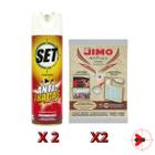 Combo Anti Traças Set Inset 2 Un + Cartela Jimo 2 Un