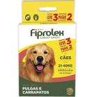 Combo Antipulgas Fiprolex Cães 21 a 40kg Ceva 3 Pipetas