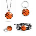 Combo Basquete Unissex Pulseira + Anel + Chaveiro + Colar