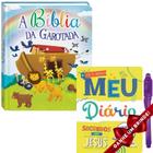 Combo Bíblia Da Garotada Capa Dura Almofadada Bíblia Infantil + Livro Meu Diário - Segredos com Jesus | Ciranda Cultural - Igreja Cristã Amigo Evangélico