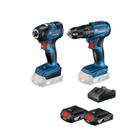 Combo Bosch Furadeira GSB 185-LI + Chave de impacto GDR 18V-200 2B