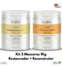 Combo C/2 Mascaras De Sírius 1kg Restaurador + Reconstrutor