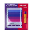 Combo Caderno Inteligente + Stabilo Shades Of Pink, Grande