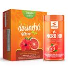 Combo Caixa Desinchá Laranja Moro Sachê + Pote Laranja Moro HD 60 Cápsulas Suplemento Alimentar Natural