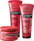 Combo Cauterização dos Lisos: Shampoo 250ml + Condicionador 200ml + Máscara Capilar 250g