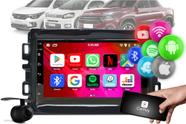 Combo Central Multimidia Android 12 Gps 2GB + Camera + Moldura FIAT MOBI 2016 - 2021