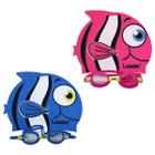 Combo Com 2 Kit Natação Infantil Leader Azul E Rosa Touca Peixinho Óculos Anti Embaçante