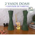 Combo com 2 Vaso Decorativo + Difusor de Vareta - Decoração de interiores, sala, quarto, banheiros, arranjos