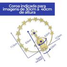 Combo Coroa N6 Resplendor + Broche para Nossa Senhora 40cm