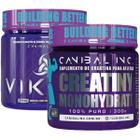 Combo Creatina 300G + Pré-Treino Viking 300G Canibal Inc