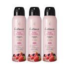 Combo Desodorante Antitranspirante Aerossol Instance Frutas Vermelhas 3x90g/150ml