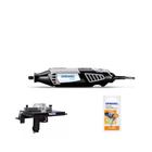 Combo dremel+ micro retifica 4000 + fresa+base tupia 127v