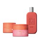 Combo Egeo Cherry Blast 90ml + Máscara Bumbum de Pêssego 230g + Esfoliante Bumbum de Pêssego 230g