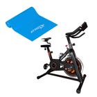 Combo Fitness - Bike Spinning Hb Painel 9kg Uso Residencial e Tapete De Yoga PVC Azul - ES3101K