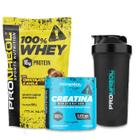 Combo força whey chocolate e avela + creatina - pronabol