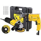 Combo Furadeira Impacto Esmerilhadeira Shg6070ka 700w Stanley P