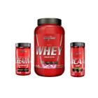 Combo Integralmedica Whey 900g + Creatina 120 Caps + Bcaa