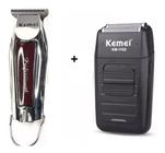 Combo Kemei 9163 Acabamento Premium + Shaver Envio Imediato
