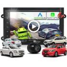 Combo Kit Central Multimidia Android MP5 7 pols + Camera de ré + Moldura Onix Prisma Joy Spin Cobalt