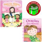 Combo Livro Histórias Bíblicas para Meninas + Livro Orações para Meninas Ciranda Cultural Crianças Infantil Filhos - Igreja Cristã Amigo Evangélico