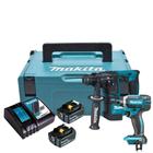 Combo Martelete DHR171 + Parafusadeira DTD152 18v Makita Bivolt