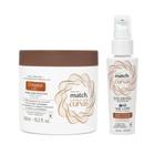 Combo Match Ciência das Curvas: Creme Para Pentear Crespos 450ml + Óleo Capilar Concentrado 50ml