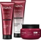 Combo Match. Proteção da Cor: Shampoo 250ml + Máscara Capilar 250g + Condicionador 250ml