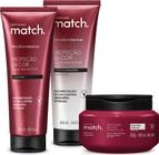 Combo Match. Proteção da Cor Shampoo 250ml + Máscara Capilar 250g + Condicionador 250ml