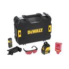 Combo Nível a laser Vermelho Dewalt + Trena a laser 20M + Caixa TSTAK (DW088K)