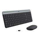 Combo office logitech slim mk470 wireles mouse / teclado preto