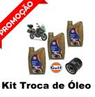 Combo Óleo + Filtro Gulf 10w40 Sintético Kawasaki Versys 650