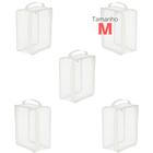 Combo Organizadores Transparente Empilhável 5 M + 3 G + 2 Xg Multiuso - Bubag!