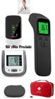 Combo Oxímetro Adulto e Pediátrico Dedo/Pulso + Termômetro de testa + Aparelho de Pressão Digital