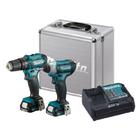 Combo Parafusadeira 12V Furadeira Impacto 12V Bivolt Ma2 Bateria+Carregador+Maleta Makita CLX228SAX