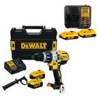 Combo Parafusadeira/Furadeira de Impacto 1/2" 20V MAX Dewalt com 2 Baterias 5Ah, 2 Baterias 2Ah e Carregador - DCD996P2T