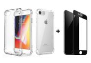 Combo Pelicula 3D + Capa Compatível Com iPhone 6 7 8 SE 2020 X XS XR 11 / 11 Pro Max 12 / 12 Pro Ma