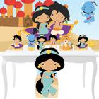 Combo Prata Aladdin Cute Totem Display Festa Aniversário