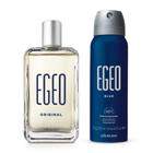 Combo Presente: Egeo Desodorante Colônia 90ml + Antitranspirante Egeo Blue 125ml