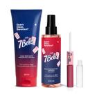 Combo QDB 7Belo: Loção Corporal 200ml + Body Splash 200ml + Batom Duo Gloss Rosa Único 8ml