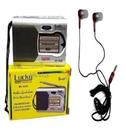 Combo Rádio Bolso Portátil Stereo Am Fm 822e +Fone De Ouvido